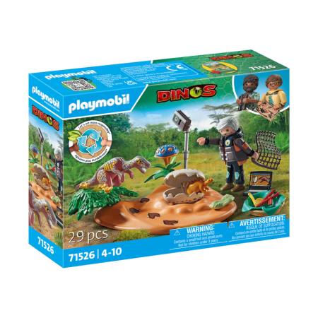 Cuib de Stegosaurus si hot de oua